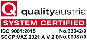 Quality Austria ISO 9001 / SCCP